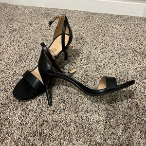 Black one strap heel